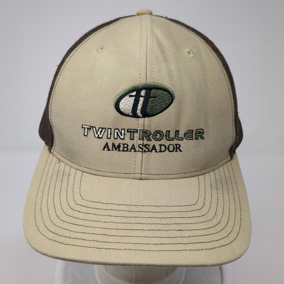Twin Troller Ambassador Trucker Cap Brown OS Adjustable Mesh Back Richardson - Picture 2 of 10